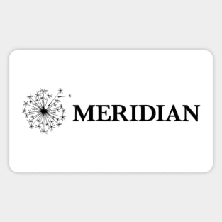 Meridian DBT Black Horizontal Logo Magnet
